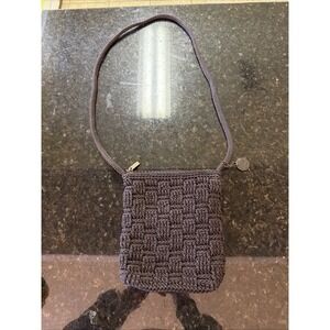 The Sak Brown Crochet Crossbody Purse Handbag Y2K Vibes Beachy Boho